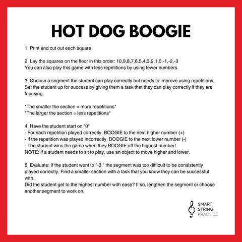 Hot Dog Boogie - Number Line Game
