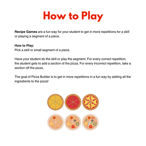 Pizza Builder - Recipe Game