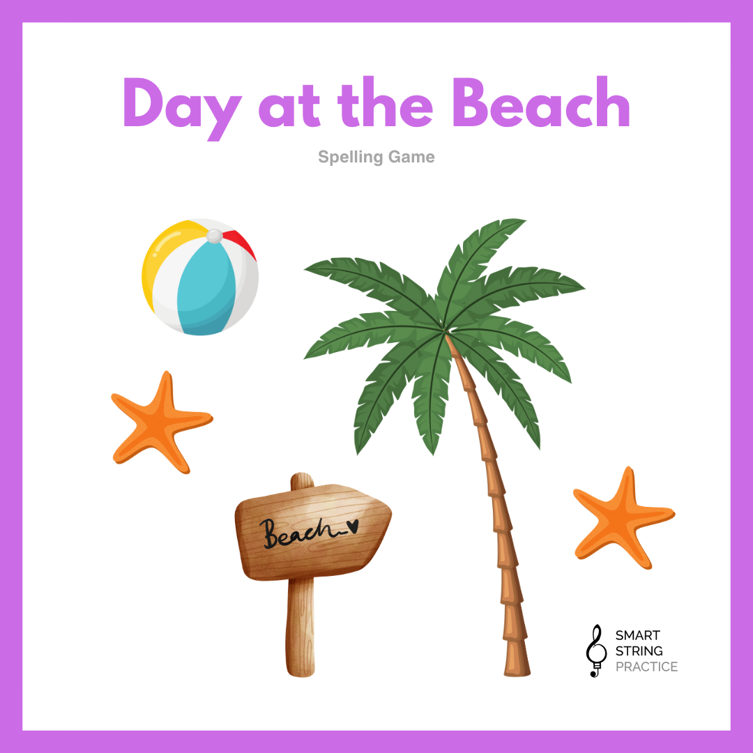 Day at the Beach - Spelling Game – Smart String Practice